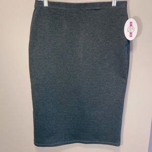 NWT Modest Klassy Girl Pencil Skirt in Charcoal Grey!